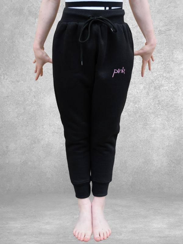 Black Core Joggers - Baby Pink - Pink Leisurewear