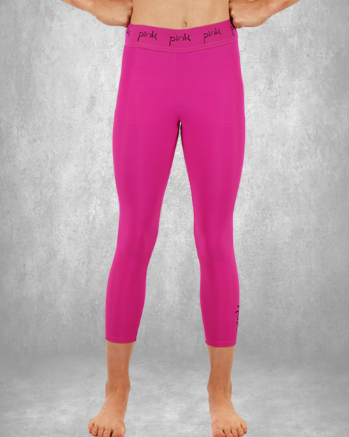 Core Full Leggings - Pink & Black - Pink Leisurewear