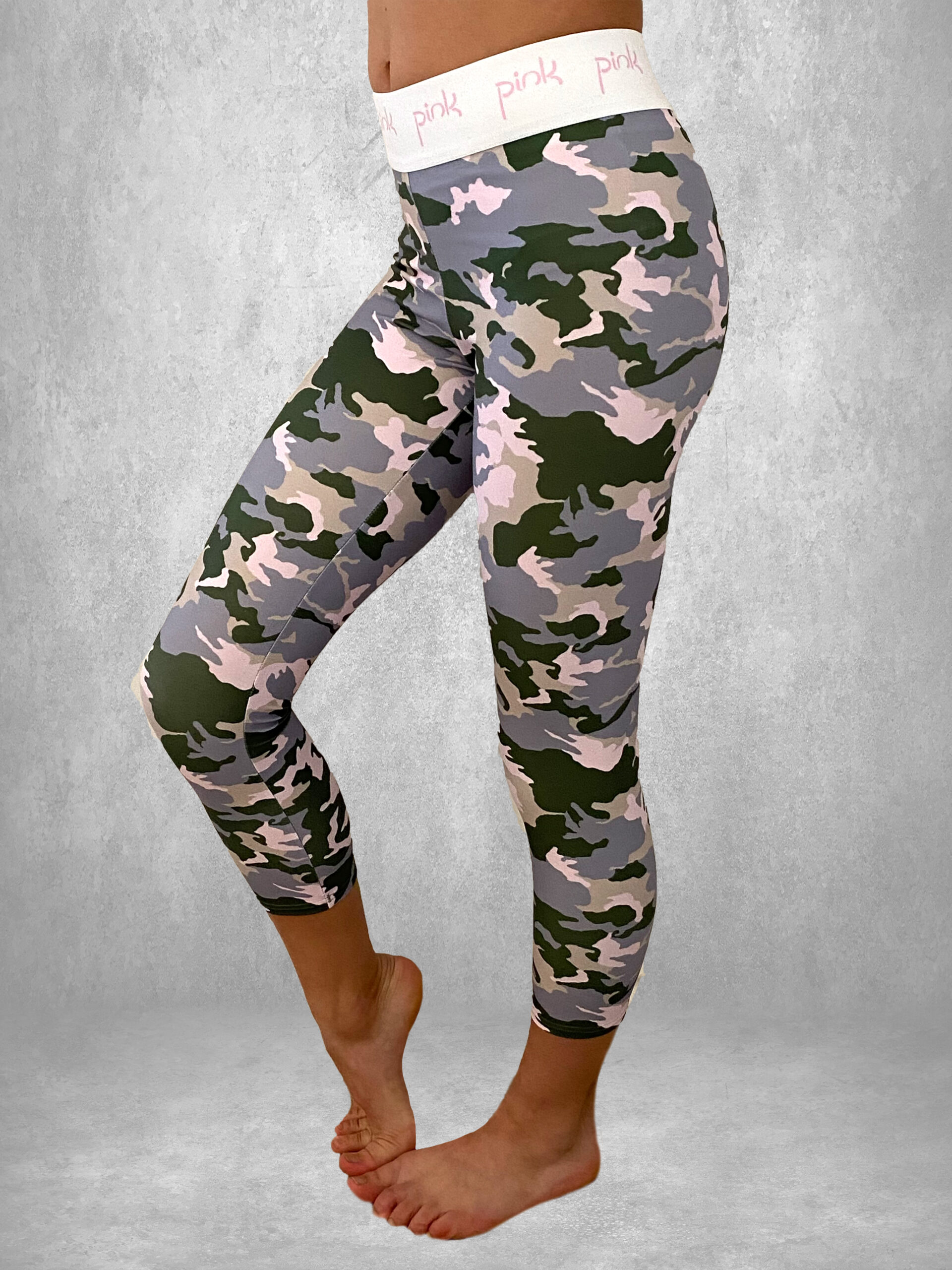 Women's All Pink Camouflage Mid-rise Yoga Leggings | Iron Discipline Supply  Co.
