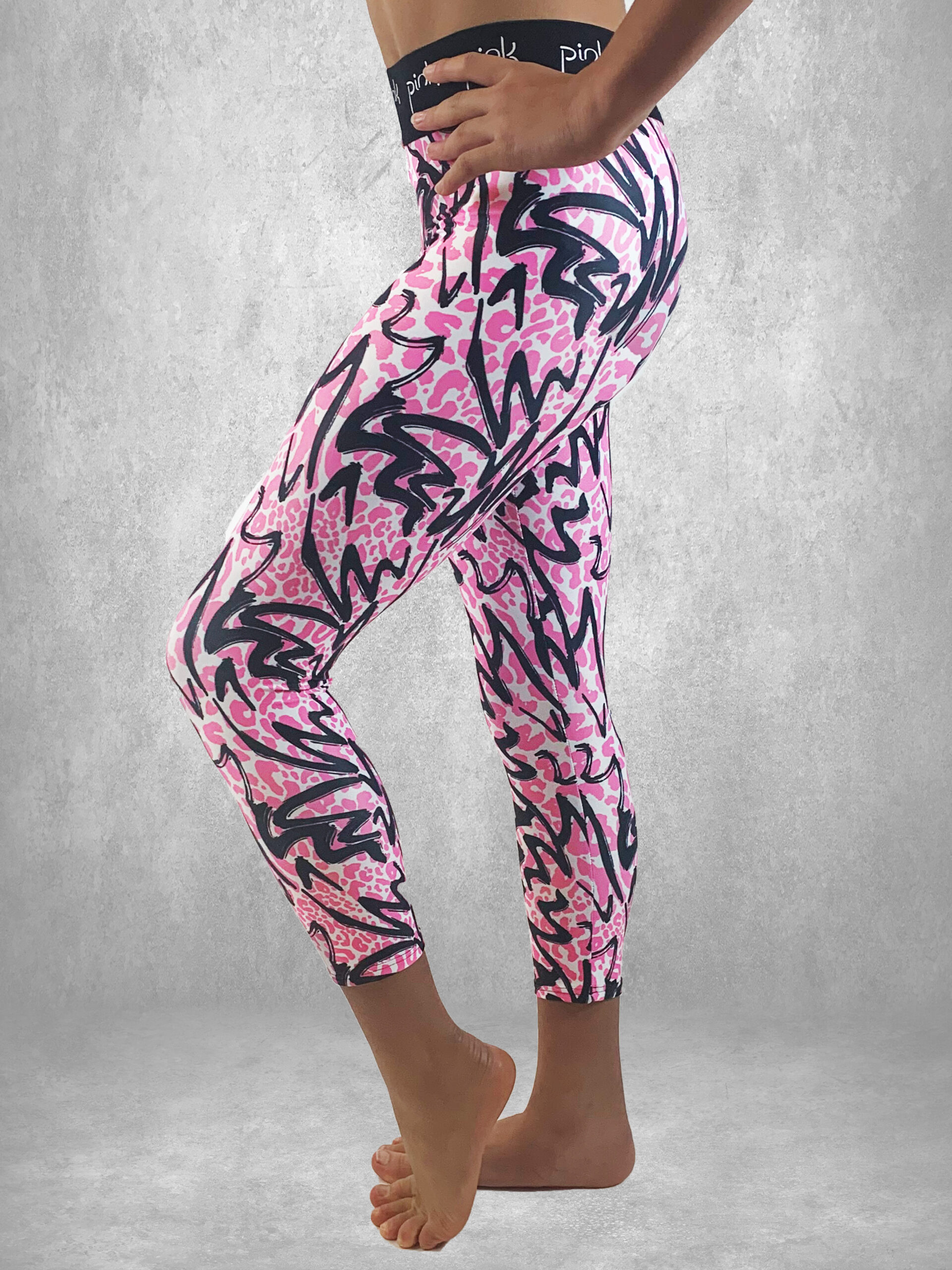 Zebra Print Pink Leggings